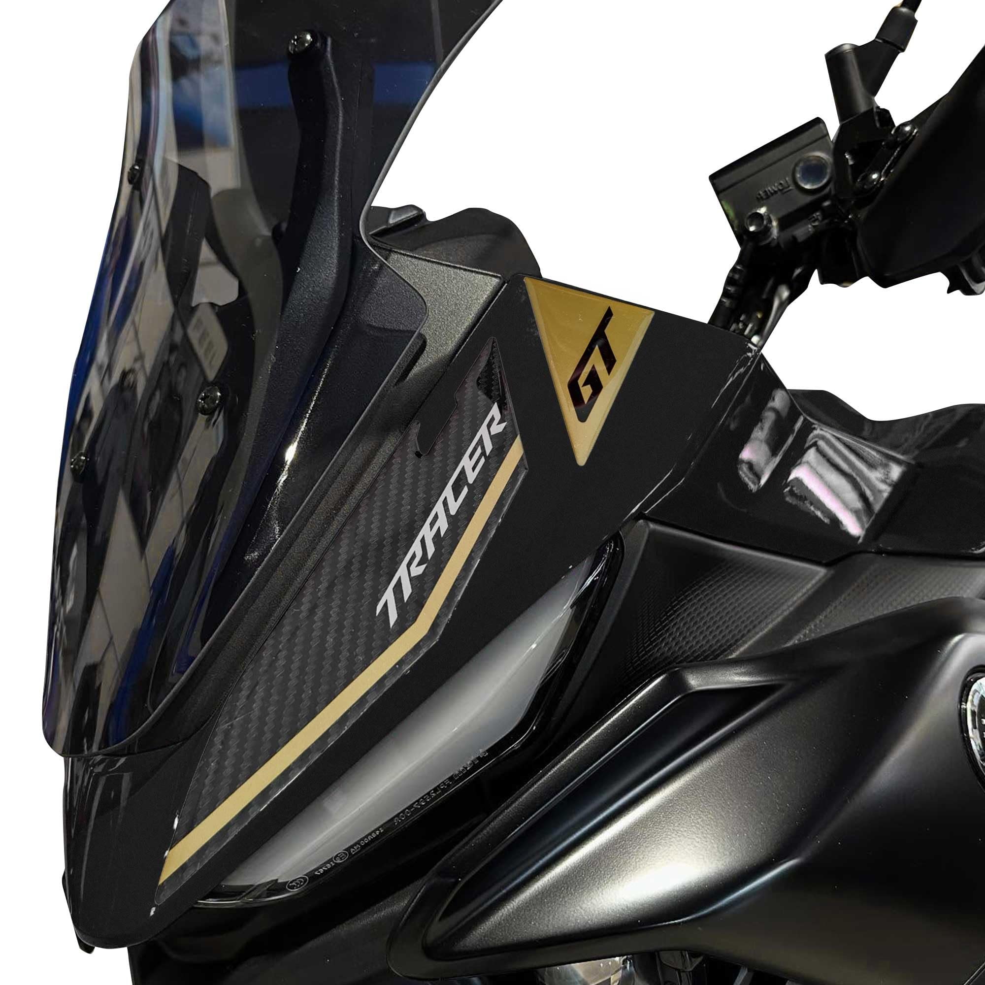 Autocollants résine Tracer 7 GT 2025 déco phare avant 3D couleur or durable