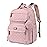 BabbleRoo Diaper Bag Backpack - Travel Large Baby Diaper Bag with Changing pad, Waterproof Baby Bags for Mom & Dad, Unisex Bags with Pacifier Case, Luggage Strap & Stroller Clips- Pink