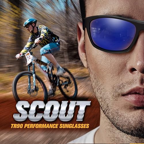 Miniatura 6 de BLUPOND Gafas de sol deportivas polarizadas para hombre - TR90 Marco irrompible para golf, ciclismo, conducción - Scout