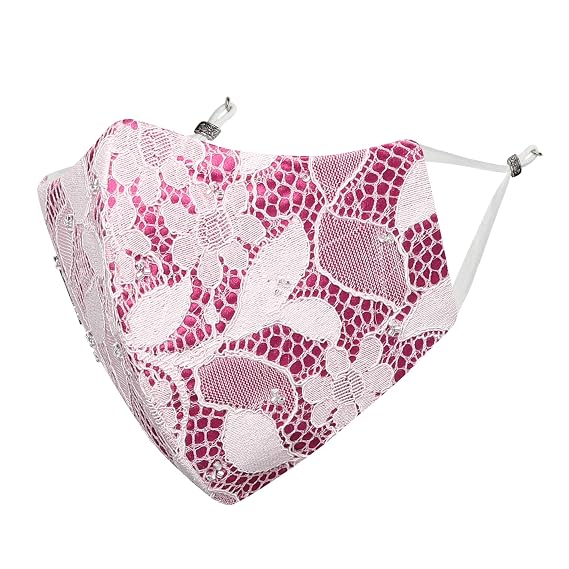 MASQ By Q-One Beaded 4 Layer, Reusable, Washable with Detachable Chain & Ear Adjusters