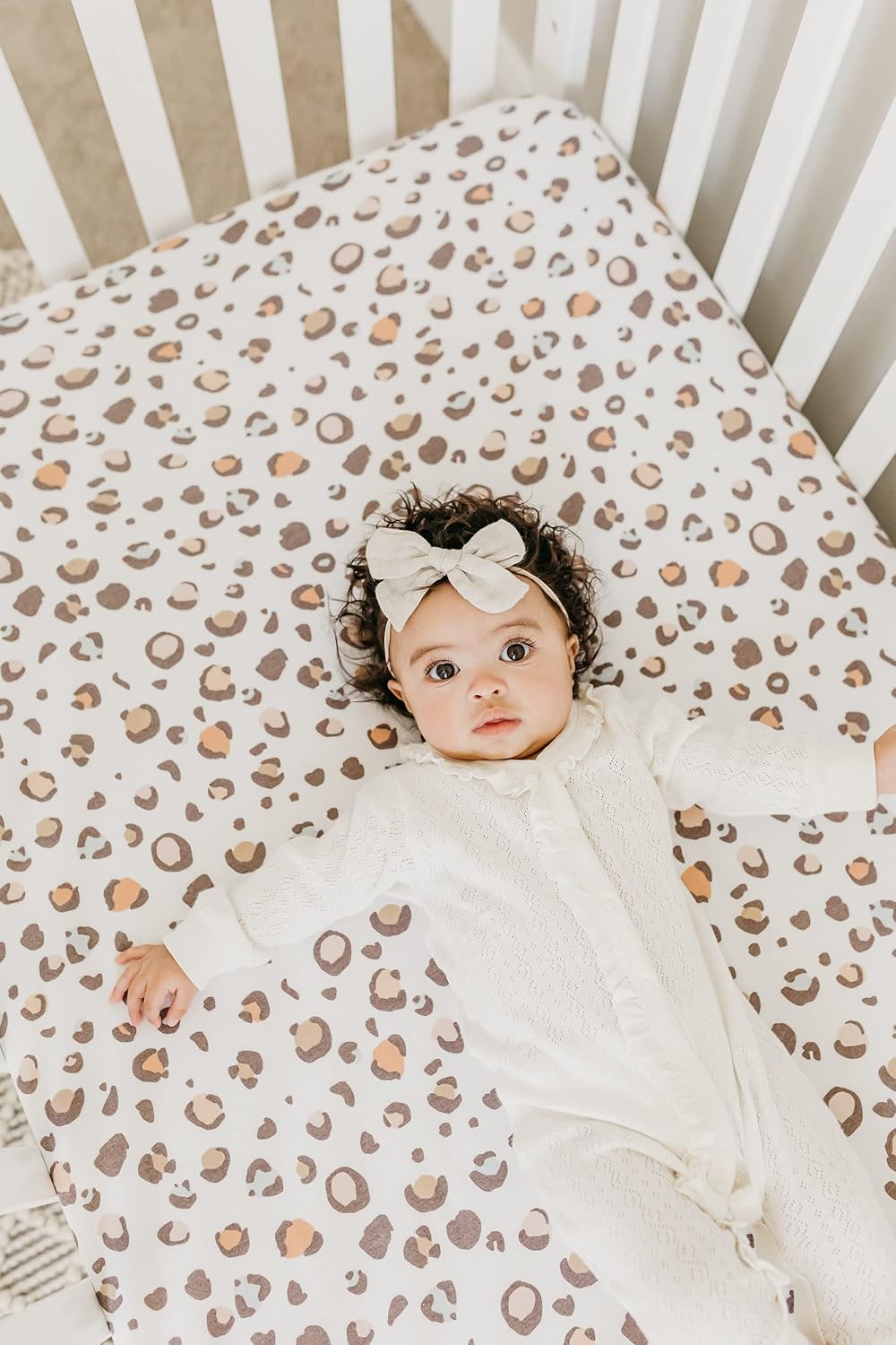 Copper Pearl Premium Knit Baby Crib Sheets for Standard Mattresses, Breathable and Soft, Millie