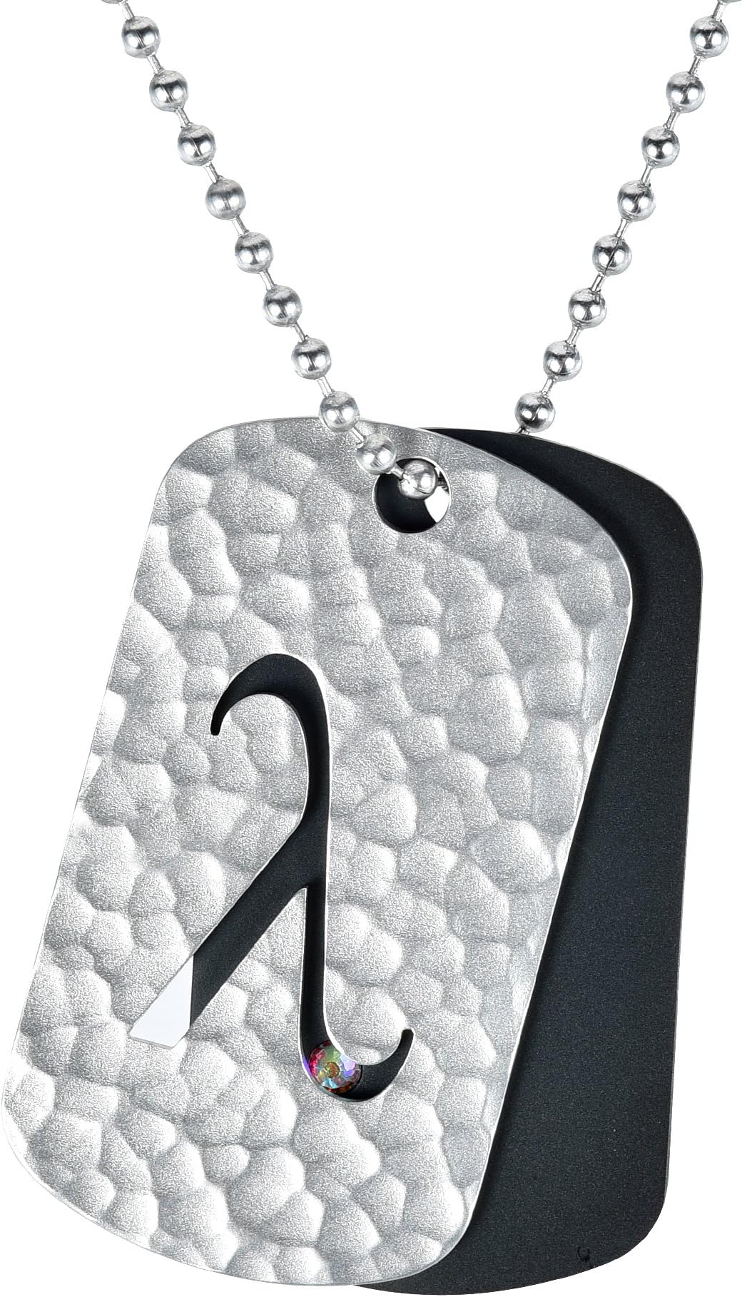 KEB1 Necklaces for Men, Adjustable Ball Chain Pendant 28 Inches