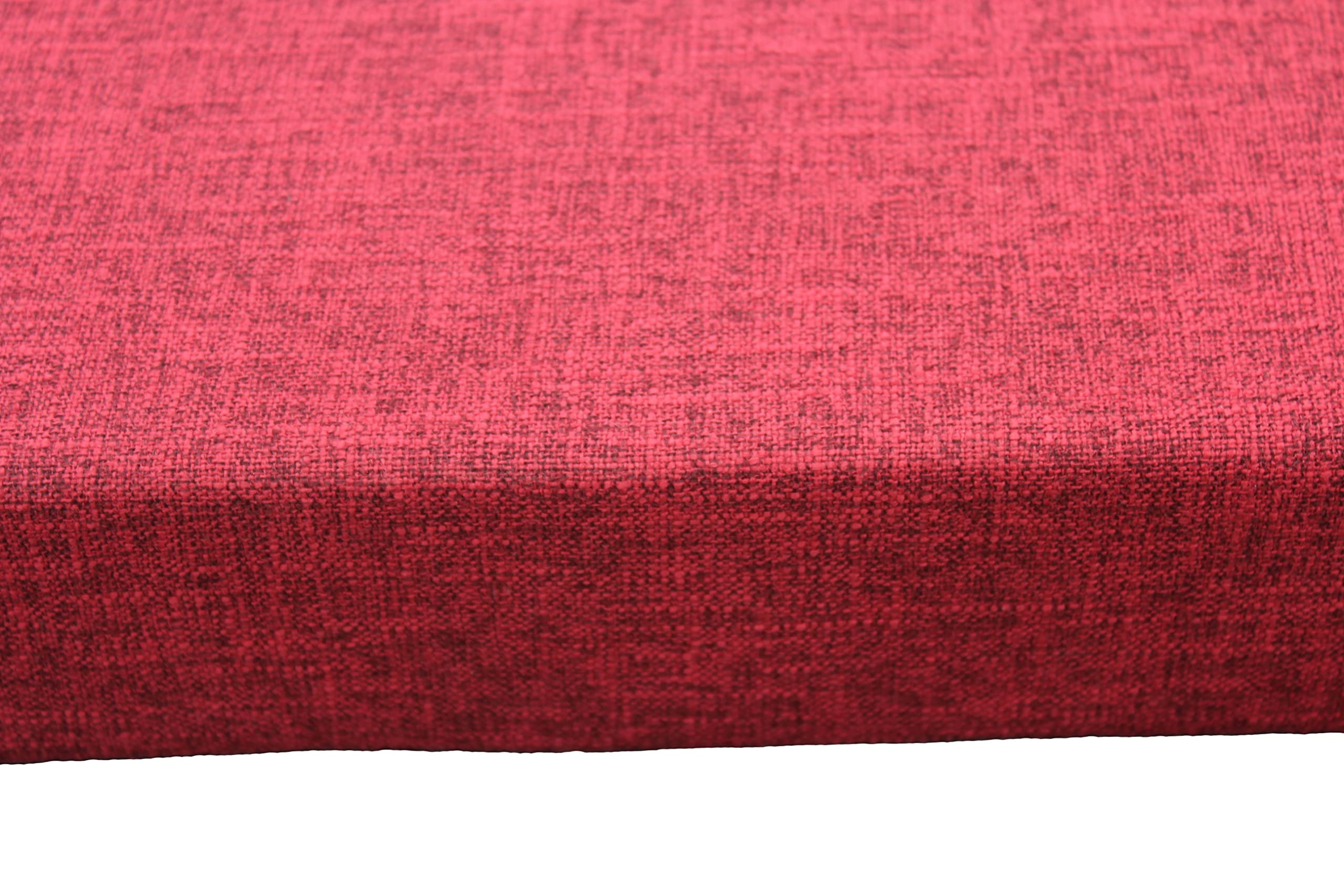 Coussin pour banc ou canapé - Couleur : rouge - Taille personnalisée