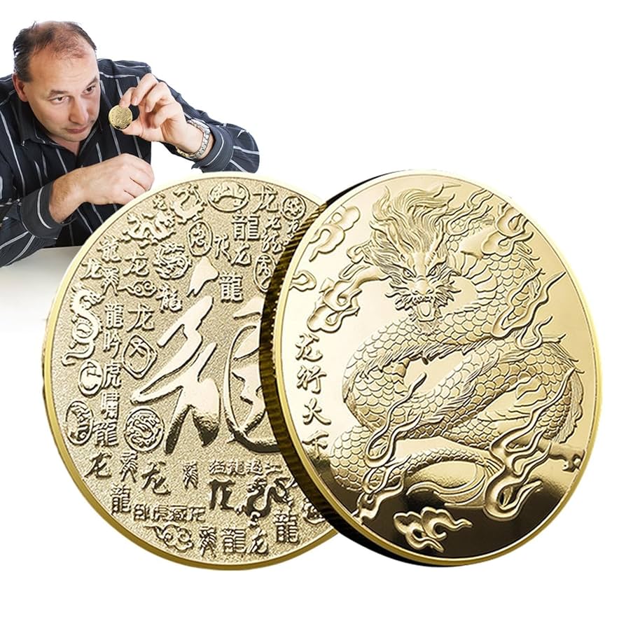 新品・限定品 18/100 Chinese Year of the Dragon Amazon.com: Year of The Dragon Coin 2024, Chinese Dragon