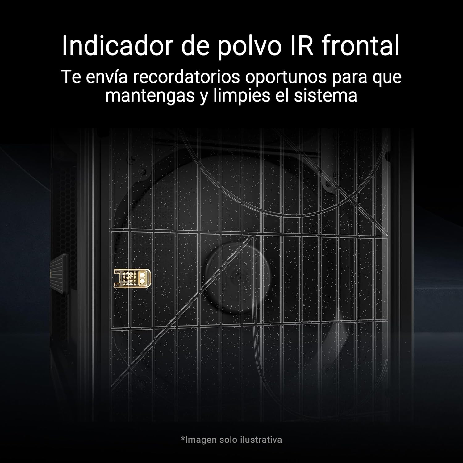 ASUS ProArt PA602 Wood Edition Modern Black – Chasis E-ATX con Panel de Cristal Templado, Compatible con GPU de hasta 440 mm y radiadores de 420 mm, Ventiladores de 140 mm y de 200 mm preinstalados 8