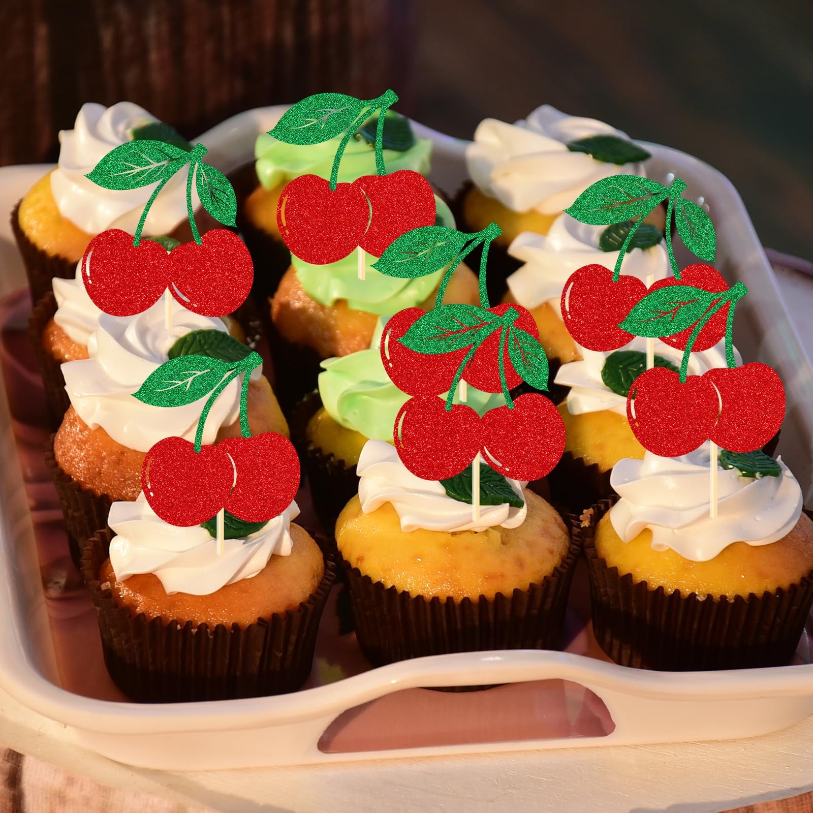 24 Stück Cupcake Topper Mountainbike - Kuchen Deko Für Geburtstagsparty