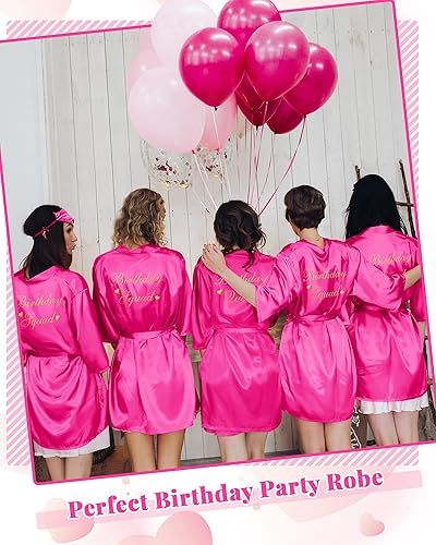 Miniatura 6 de Bata de baño de 6 piezas para mujer, para cumpleaños, fiesta, Queen, spa, kimono, bata de spa, bata de dormir, fiesta, bata de seda