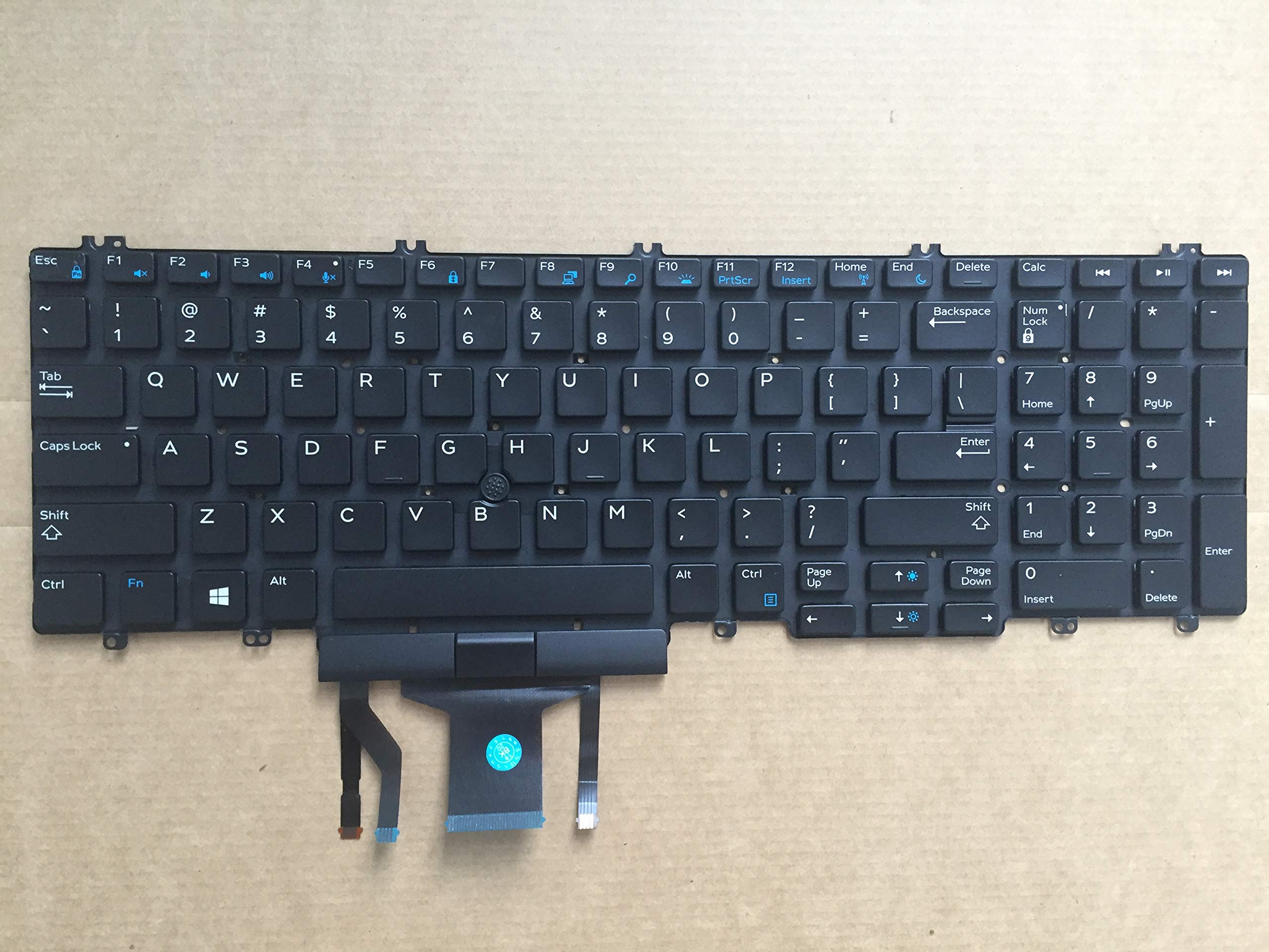 Original New for Dell Precision M7730 7730 Laptop US Keyboard Backlit Without Frame