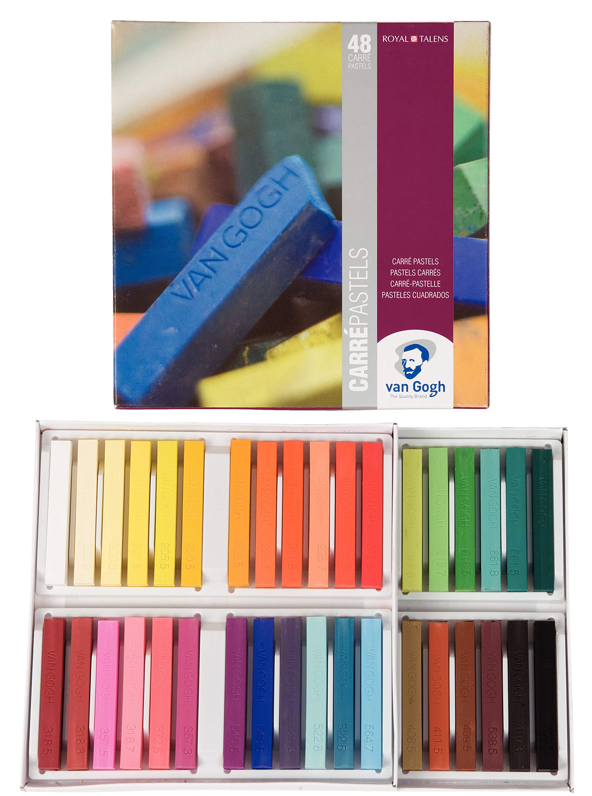 Amazon.com: Van Gogh Carre Pastel, Square Full Stick, 48-Piece Set