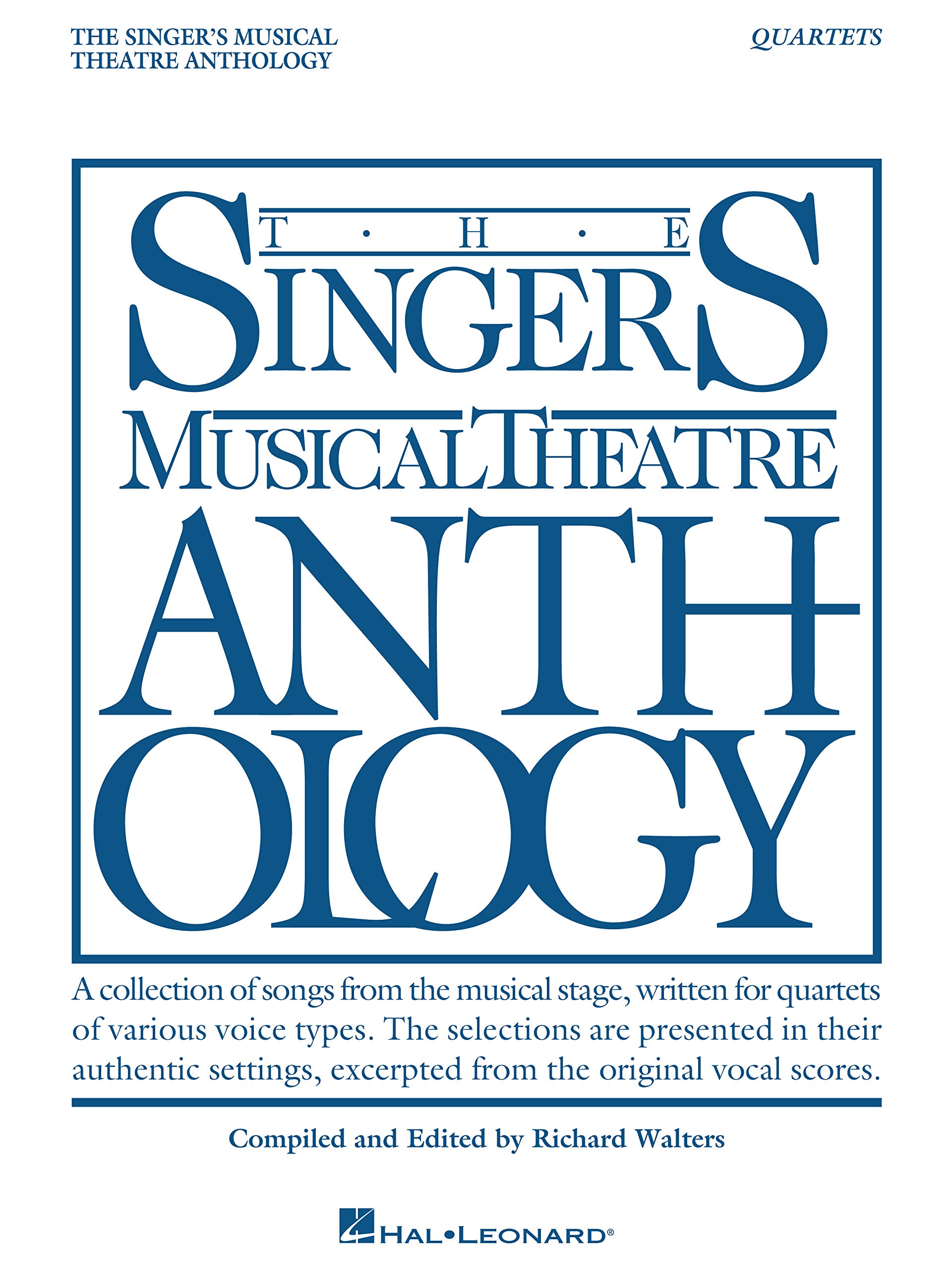 Musical Theatre Anthology Quartets recueil de partitions pour quatre voix en anglais