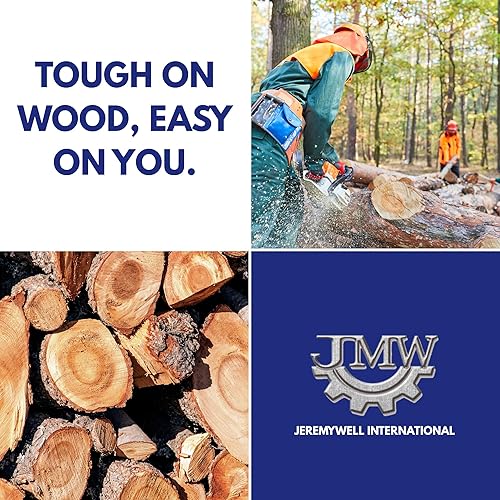 Miniatura 5 de Jeremywell Hoja de cadena de motosierra S45 de 12 pulgadas, 45 eslabones de transmisión de 38 pulgadas, paso LP de 0.050 pulgadas, calibre de 0.050