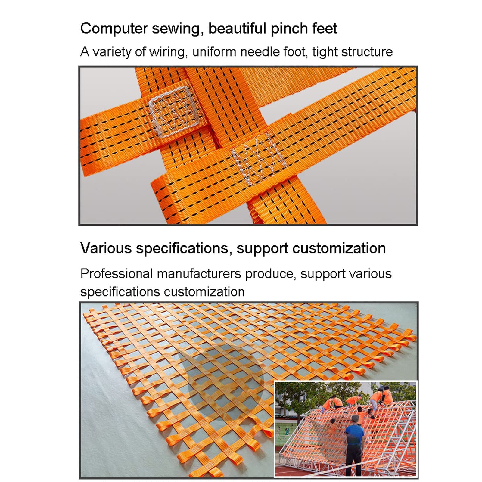 Elastisches Gepäcknetz für LKW und Paletten, reißfestes Polyester-Hebenetz für sichere Frachtumsetzung (1,5 x 150 x 10 x 1 t)