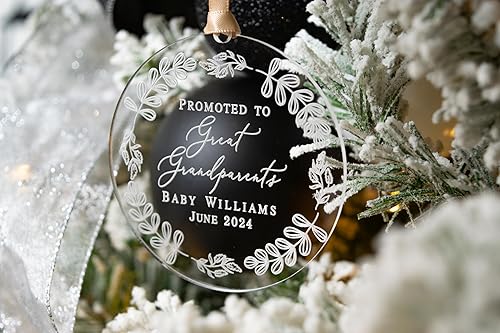 PromotedtoGreatGrandparents, GreatGrandparentsBabyAnnouncement, GreatGrandparentsOrnament, AnnouncingPregnancytoGreatGrandparents, Personalized