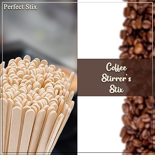 Miniatura 3 de Perfect Stix Agitador de café de madera Stix, 5" de longitud (paquete de 1,000)