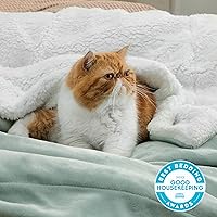 Vista 93 de Bedsure Manta de tamaño King de vellón sherpa para la cama, gruesa y cálida para el invierno, suave y mullida, grande, color lino, 108 x 90 pulgadas