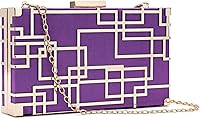 Vista 11 de CARIEDO Bolso Elegante de Noche para Mujer, Elegante Bolso de Mano de Terciopelo Exquisito, Bolso de Metal Hueco, para Promesa, Boda, Fiesta