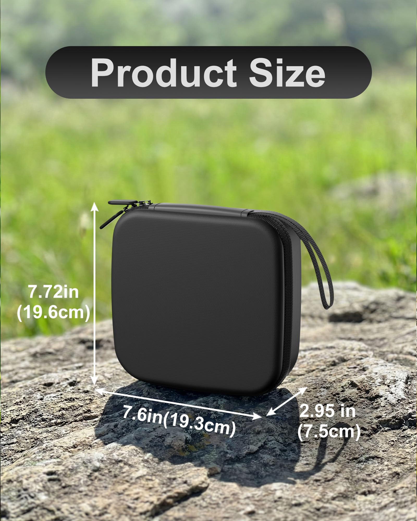ProCase Twardy futerał do DJI Neo 2 (2025) – odporny na wstrząsy schowek podróżny na drona + 2 baterie (tylko etui) – pomarańczowo-czarny