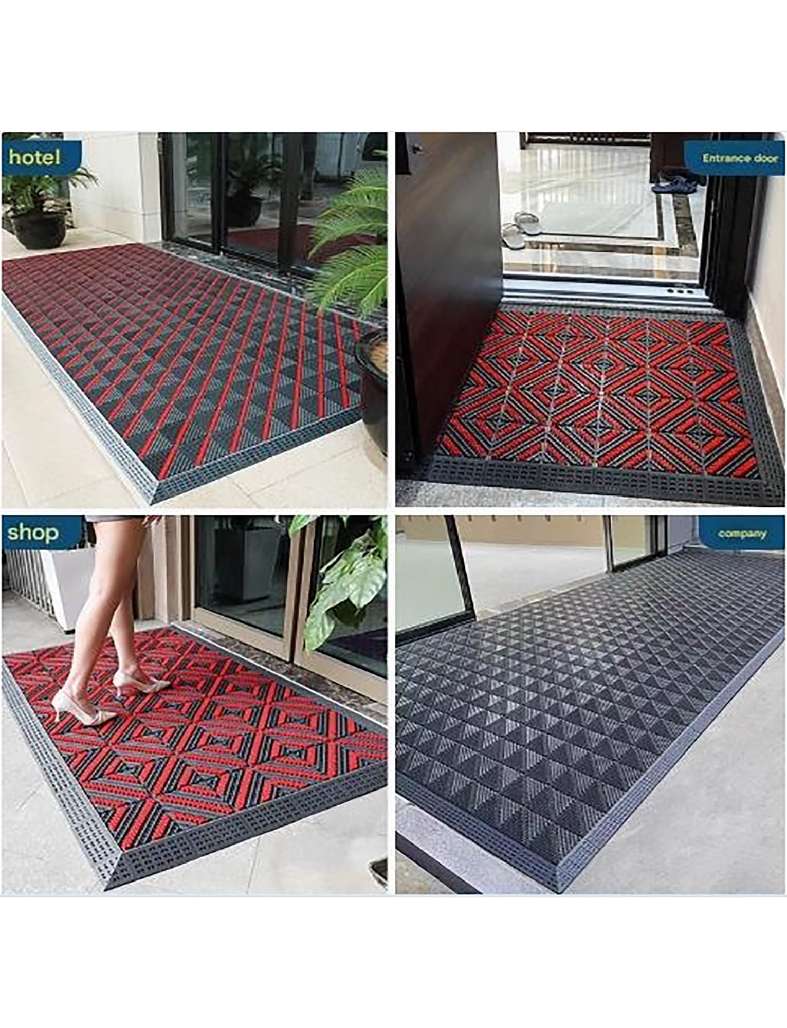 Canora Grey Fabiene Outdoor Doormat With Shoe Scraper Brush & Reviews