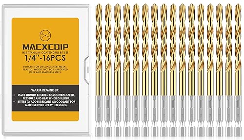 Miniatura 12 de Juego de Brocas de Vástago Hexagonal, 30 Piezas Brocas Helicoidales HSS de Titanio para Chapa Metálica, Madera, Plástico, Diseño de Cambio Rápido