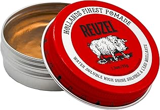 Reuzel Pommade Rouge à Tenue Moyenne et Haute Brillance Pour Hommes, Pommade Hydrosoluble Pour a Look Flexible et Brillant 1.3 oz/35 g