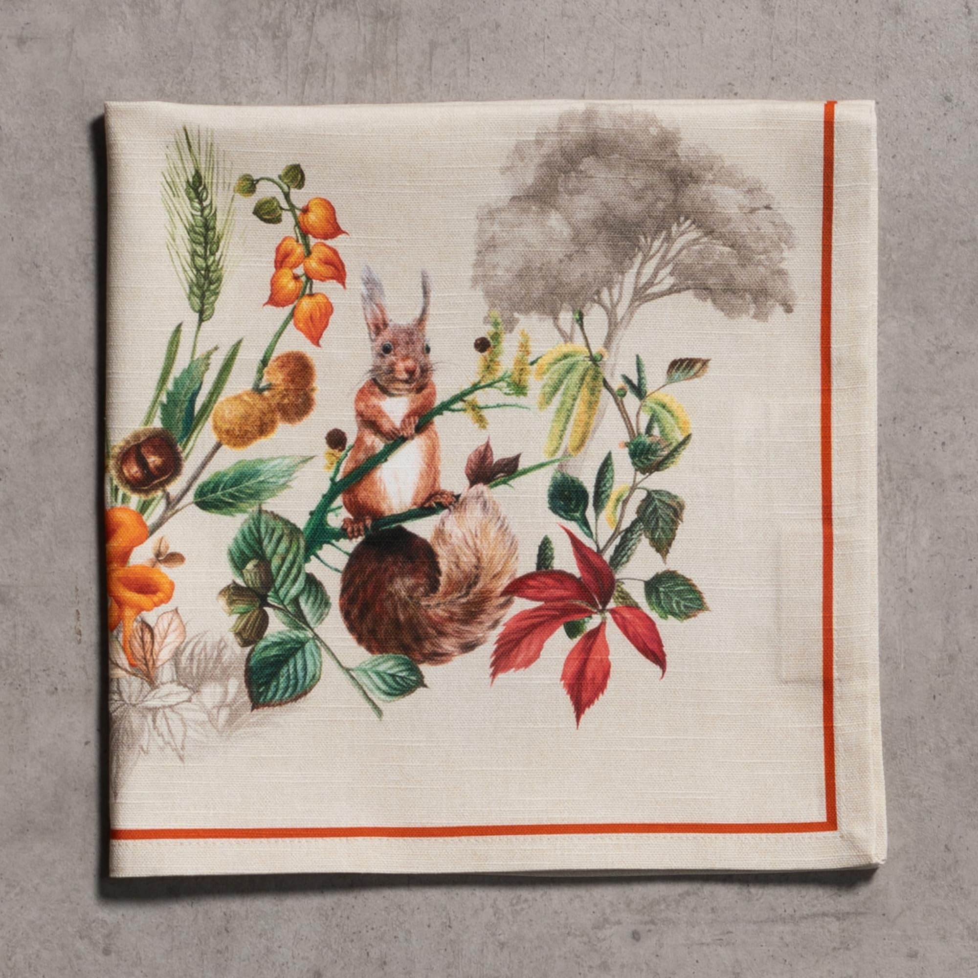 Maison d' Hermine Cloth Napkins Set of 4 100% Cotton for Christmas Decorations Everyday Reusable Square Autumn Napkins Cloth Washable Dinner Party Wedding (Recolte - Image 2