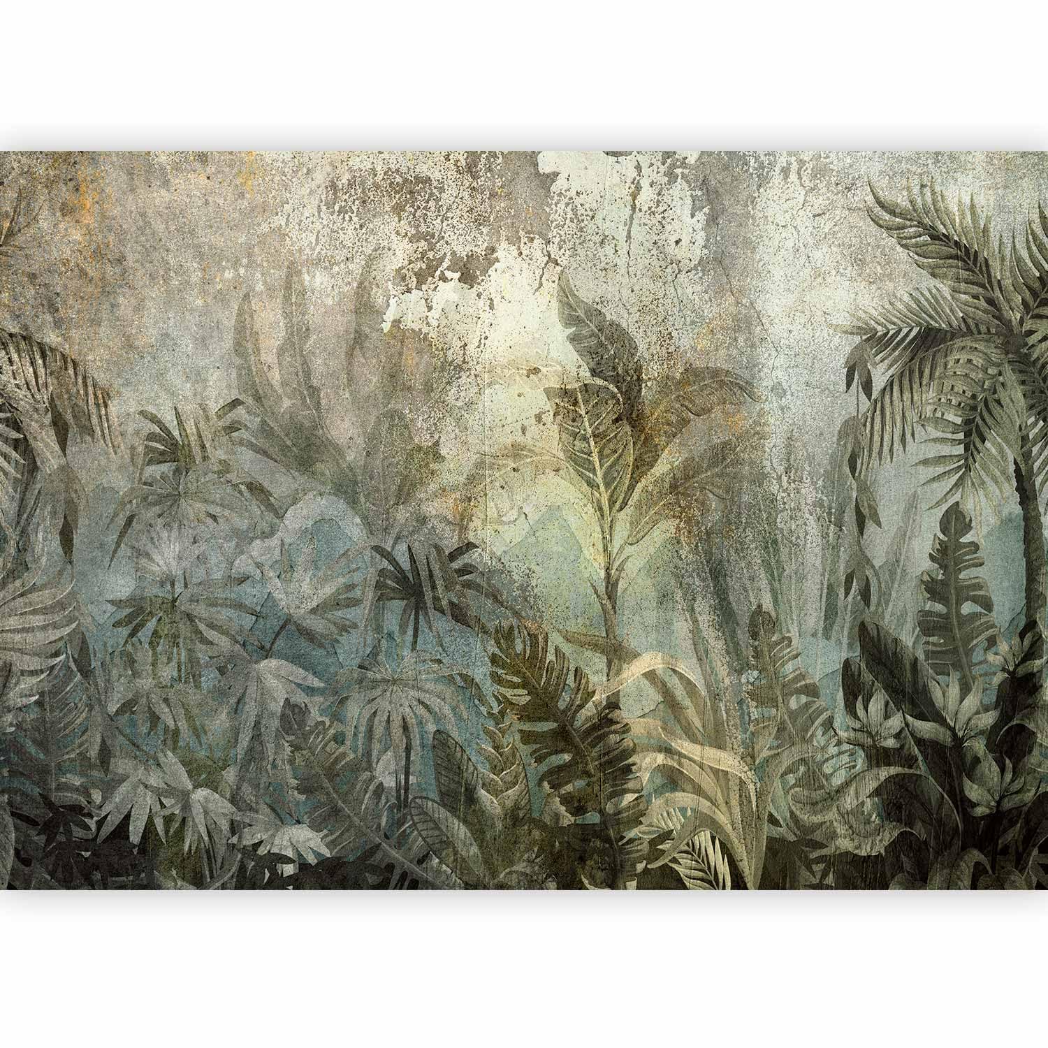 murando - Carta da Parati Moderna per Cameretta, Foglie Verde, 400x280 cm | Fotomurali in TNT, Decorazione da Muro XXL, Poster Giganti da Parete, Natura, Produzione Europea