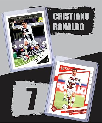 Cristiano Ronaldo (3) Assorted Soccer Cards &/or Sticker Cards Gift Pack