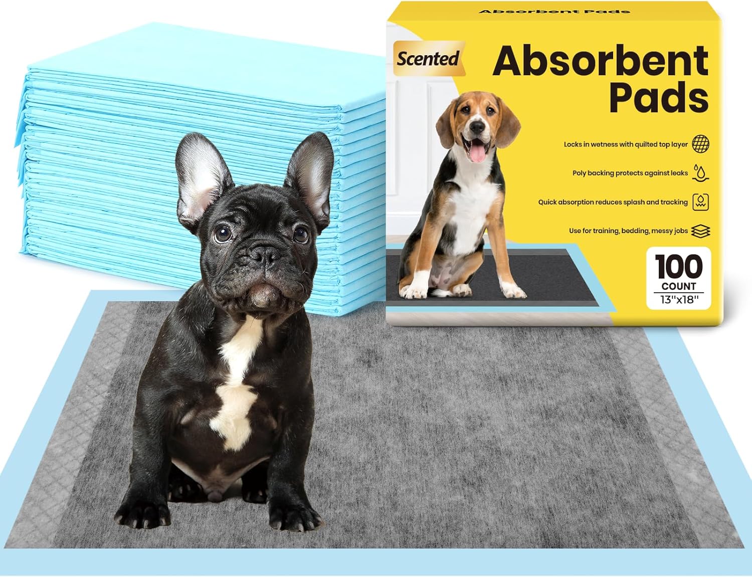 Dog Pee Pads Super Absorbent & LeakProof Puppy Pads