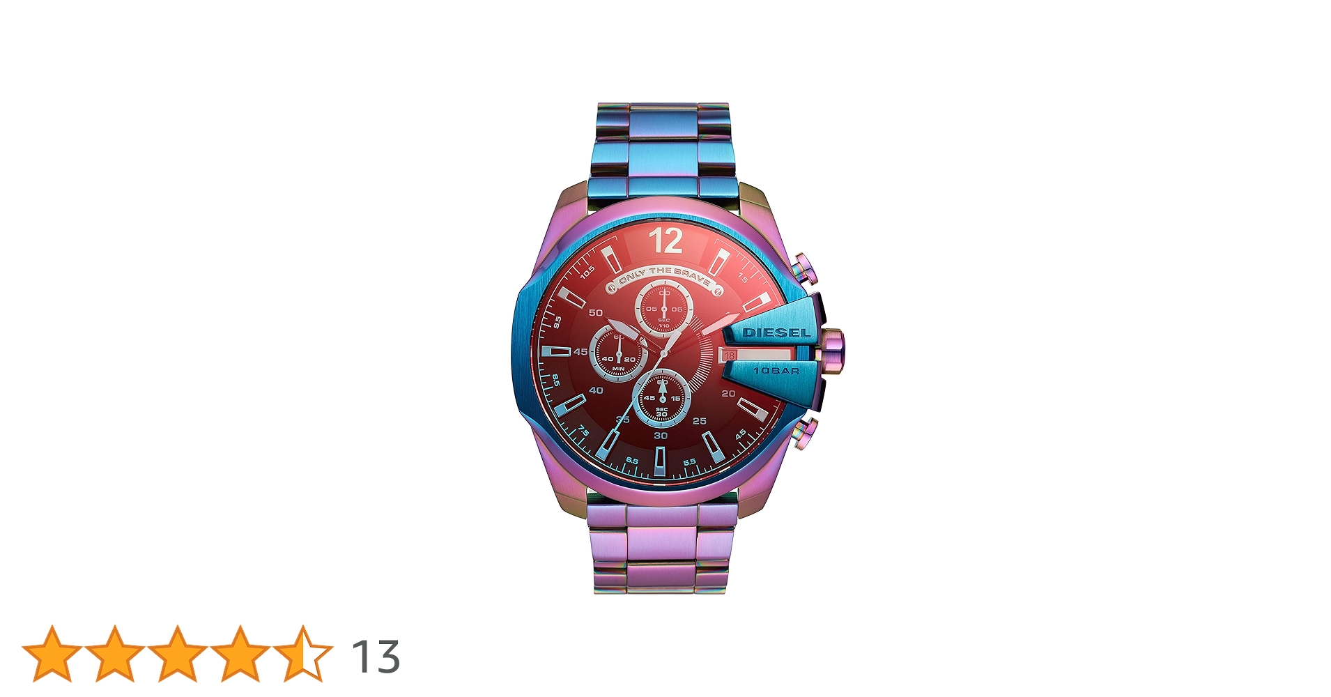 Amazon.co.jp: Diesel メガチーフ クロノグラフ ステンレススチール