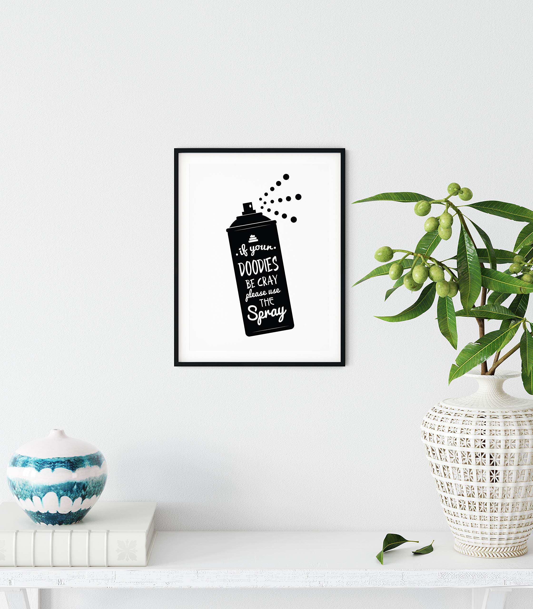 Buy Funny Bathroom Signs Quotes Decor By Haus and Hues Set of 4