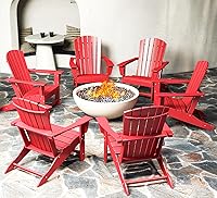 Vista 18 de BRIOPAWS Adirondack - Juego de 2 sillas para hoguera, de gran tamaño, plástico HDPE, resistente a la intemperie, para terraza, exterior, piscina