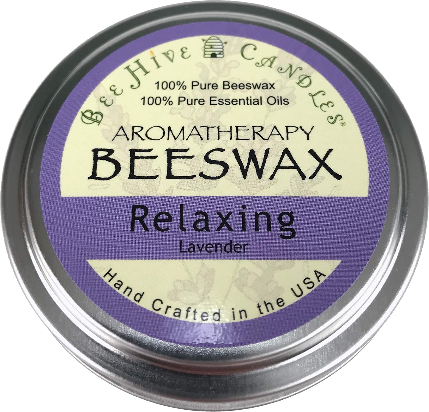 Bee Hive Candles Aromatherapy Beeswax Travel Tin (Relaxing