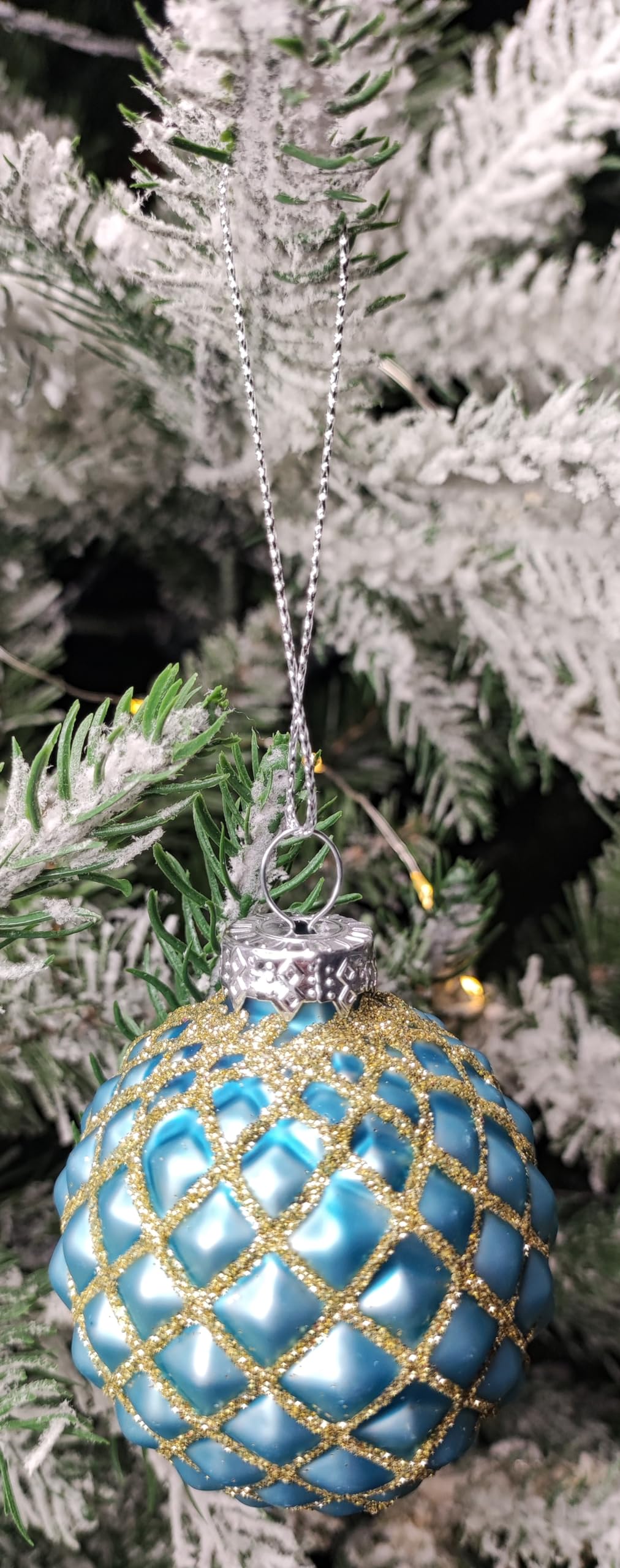 Syhood 12 Weihnachtskugeln Aus Glas, 6,7 Cm, Glitzernd | Baum-Deko Für Weihnachten