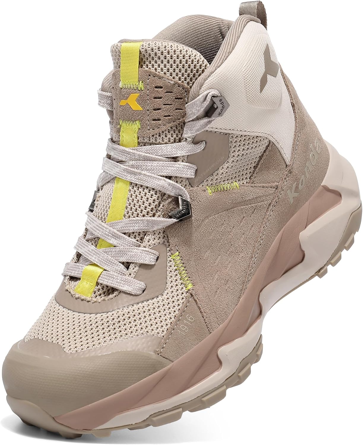 Men’s Waterproof Hiking Boots Suede Leather Lightweight Outdoor Shoes Breathable Trail Trekking Footwear KHB1916