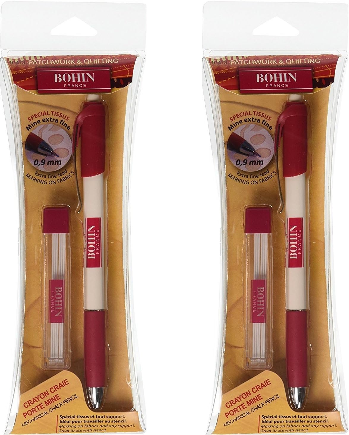 Bohin Extra-Fine Chalk Pencil (2 Pack)