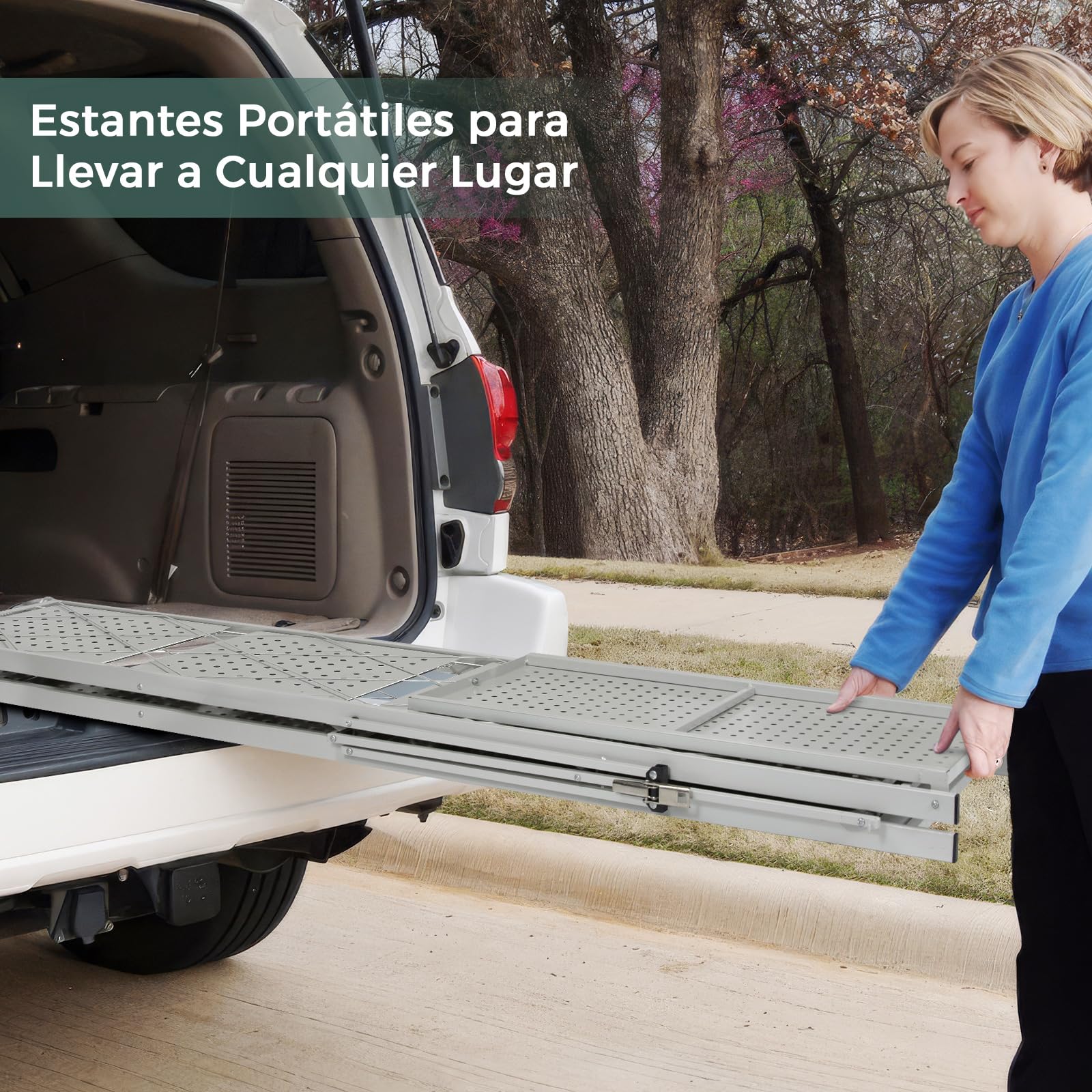 DEANIC Estantes de Almacenamiento Plegables, 5 Niveles de Metal para Almacenamiento, 61 x 147 x 28 cm, estantes esquineros de Cocina con Ruedas, estantes de despensa, estantería para Sala de Estar,