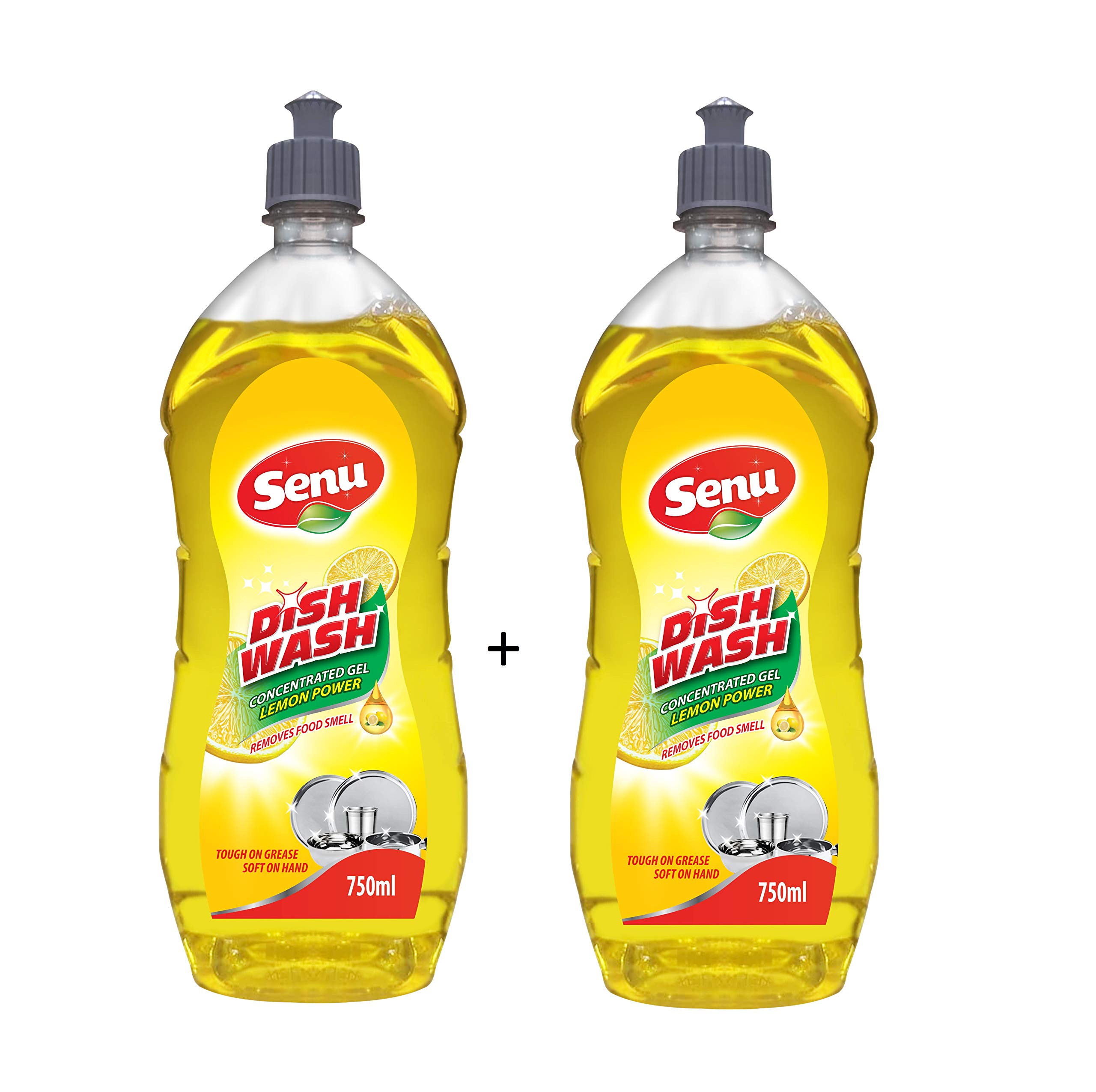 Senu Dishwash Liquid Gel With Lemon Fragrance | Leaves No Residue | Grease Cleaner - 750 ml Bottle (Pack of 2) (B08M618YM7) Amazon Price History, Amazon Price Tracker
