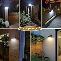 Vista 6 de eLEDing Luz de inundación LED alimentada por energía solar, color de detección inteligente de aluminio seleccionable con iluminación del atardecer