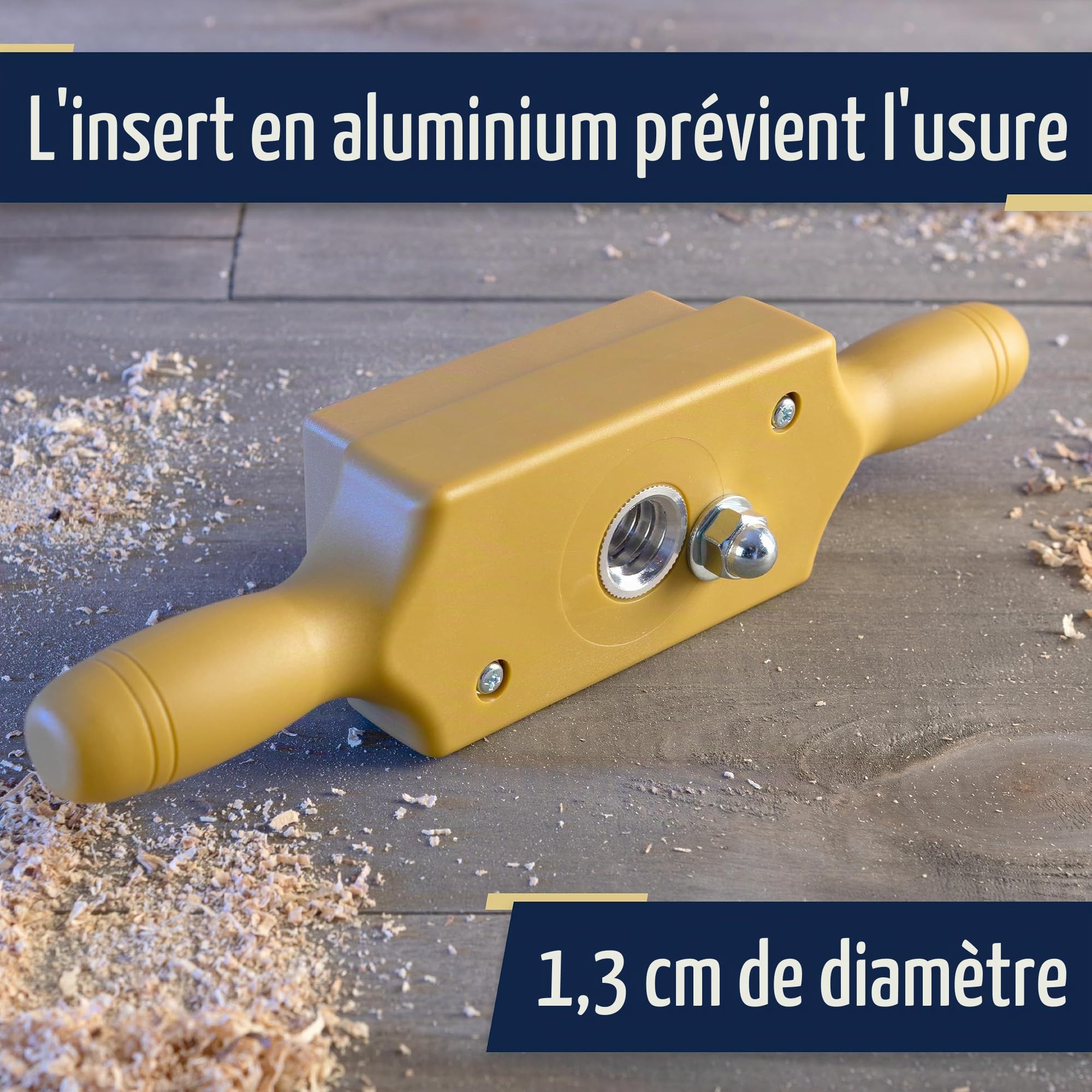 Kings County Tools Ensemble de tarauds et filières | Taille 1,27 cm | Coupe les fils en bois mâles et femelles | Boîte de filetage à deux mains | Taraud d'embouteillage | Coupe-fils en acier durable