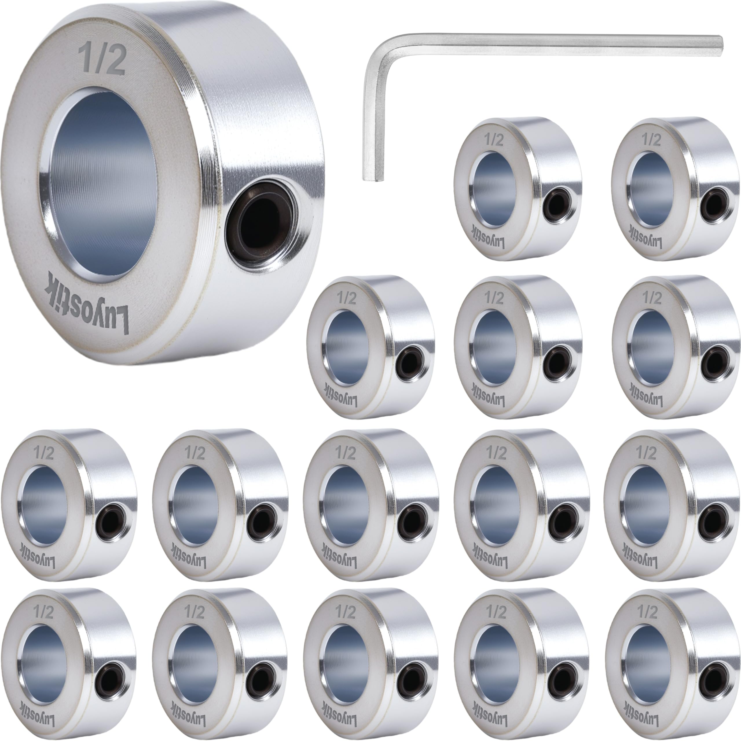 Zinc Plated Shaft Collars - 8 Pack -11 Zinc Plated Shaft Collars - 8 Pack -11