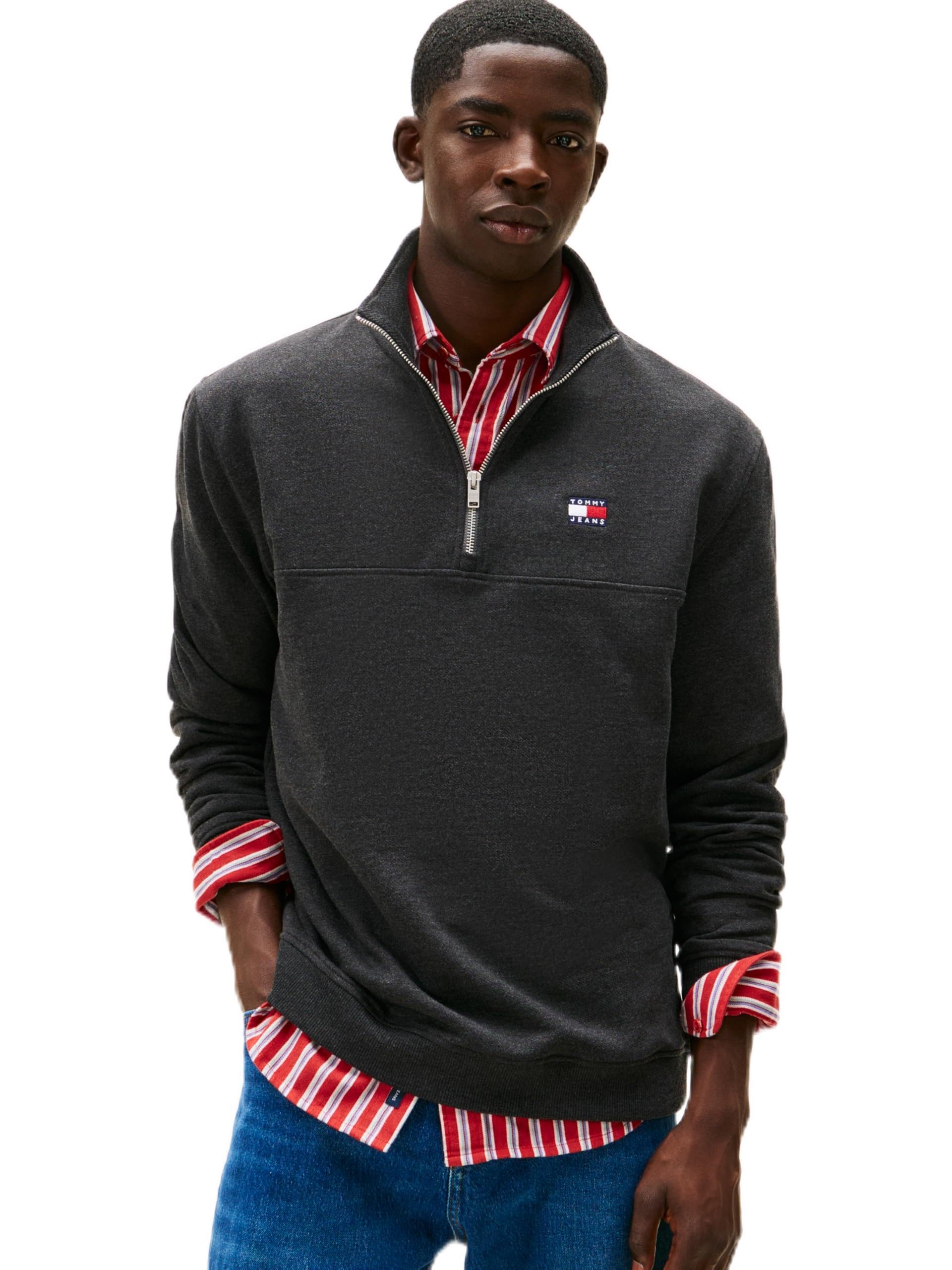 TJM REG BADGE QZ EXT Sweatshirt Erkek