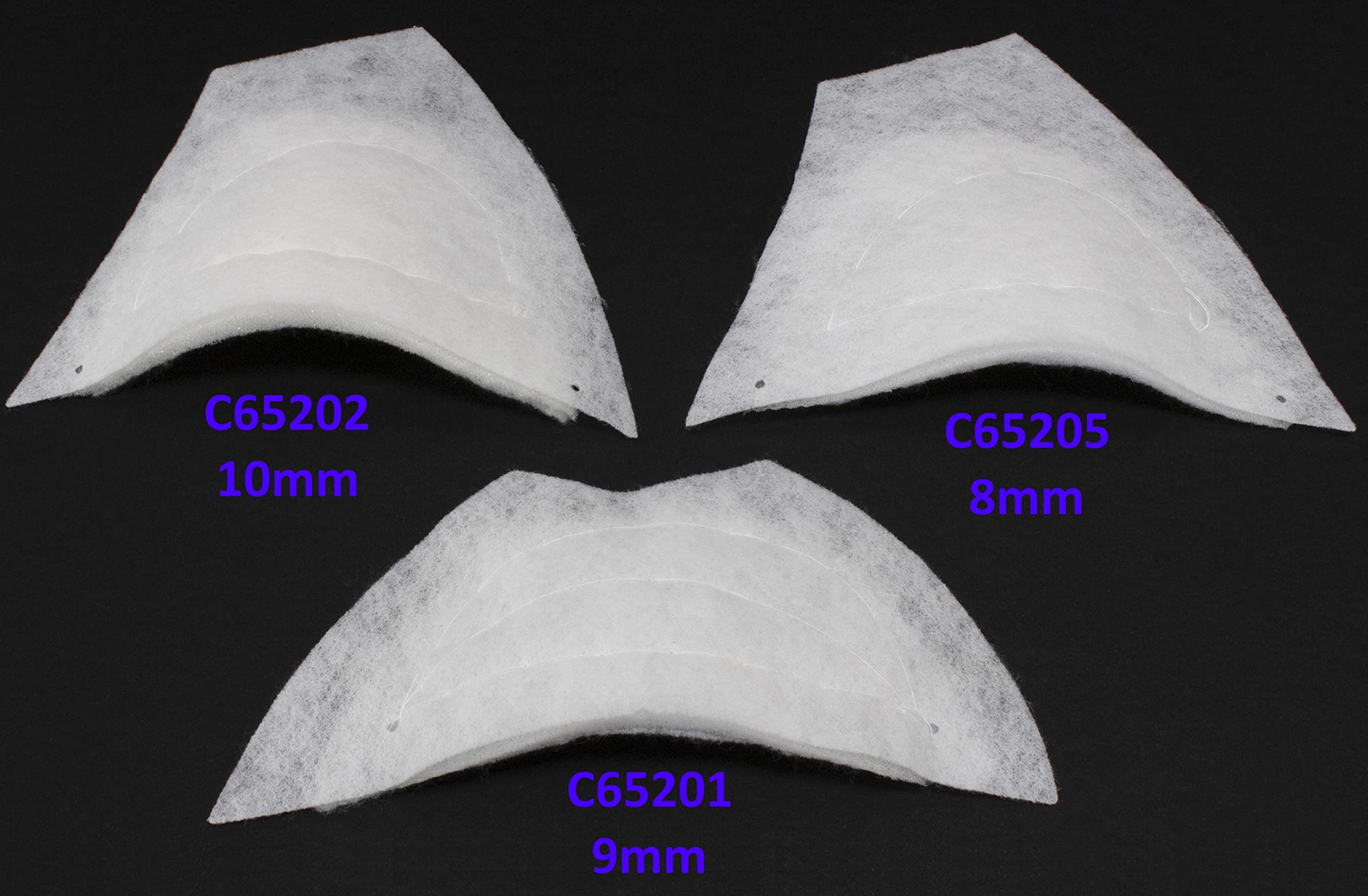 Lot 5 Paires Épaulettes Matelassées Blanc 230x90x9 Mm – Pour Manteaux, Vestes, Costumes – Renfort Épaules Souple En Mousse Et Ouatte