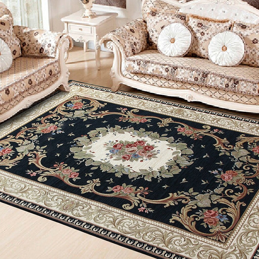 Tapis de salon moderne en texture épaisse haut de gamme et douce