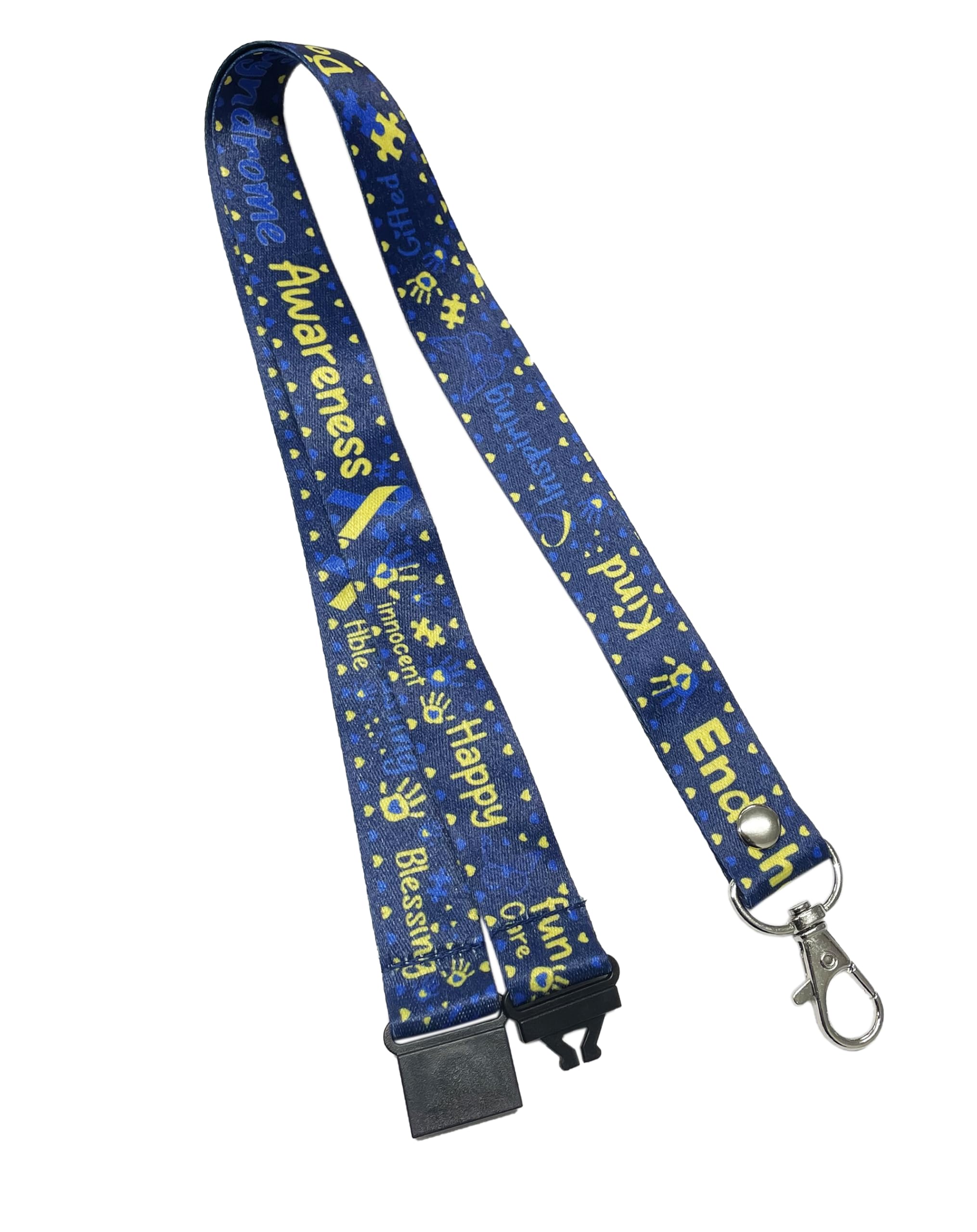 inking house Down Syndrome awareness printed Lanyard - neck strap, ID holder