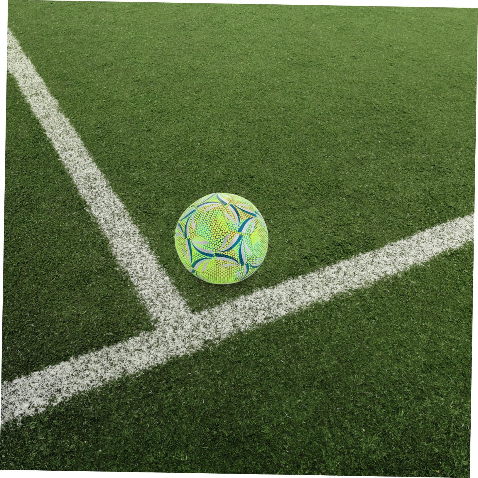 Pallone da Calcio Fluorescente Misura 5 Resistente e Sicuro per Allenamento e Partite Adolescenti visibilità Potenziata per Gioco Notturno all Aperto