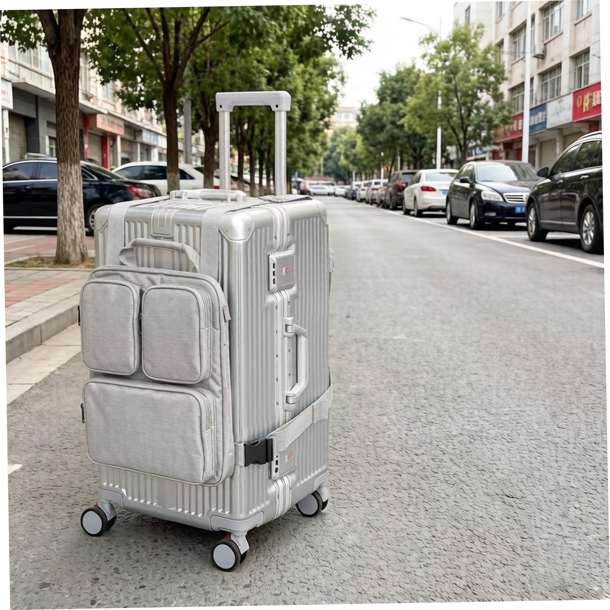Organizer per Bagagli 3 in 1 Leggero e Staccabile per Borsa da Trasporto, Organizer per valigie con Scomparto per Laptop da 15, 6 Pollici, Set di custodie da Viaggio
