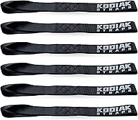 Vista 12 de Correas de Amarre de Bucle Suave - 1.5 x 18 pulgadas - Capacidad de Carga de 10,000 lb - Verde Paquete de 6 - Bucles para Asegurar ATV, UTV