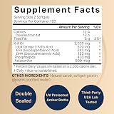 NatureBell Antarctic Krill Oil 2000mg Supplement, 240 Softgels, 3X Strength Natural Source of Omega-3s, EPA 240mg + DHA 160mg + Astaxanthin 800mcg – No Fishy Aftertaste – Mercury Free & Non-GMO