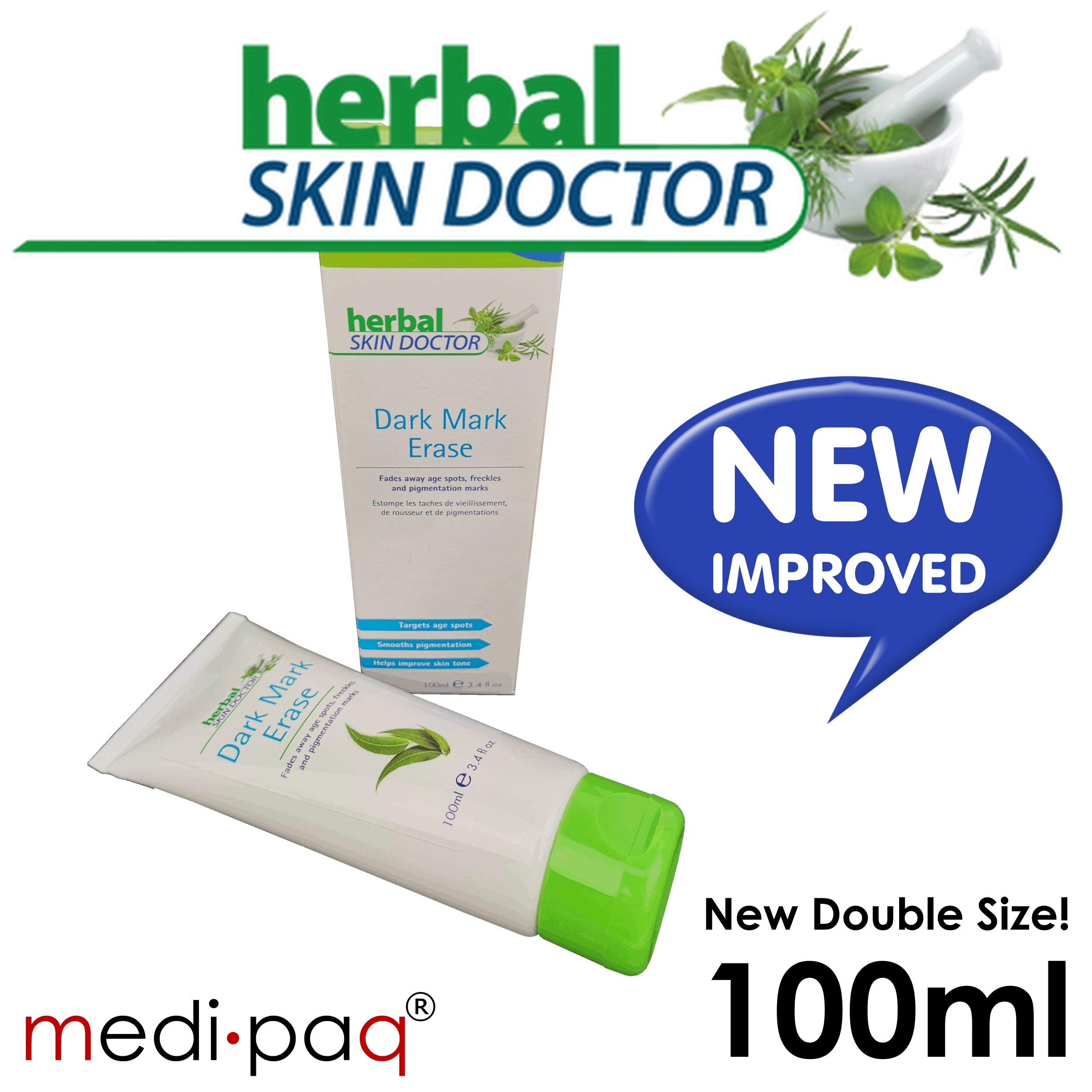 Medipaq Dark Mark Erase Herbal Skin Doctor 100ml XLarge Tube The