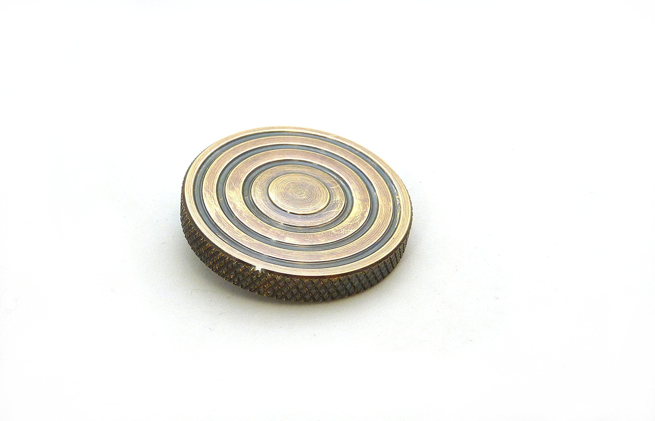 THE FLATTOP - AGED BRONZE HANDMADE EDC SPINNING TOP - MADE IN THE USA